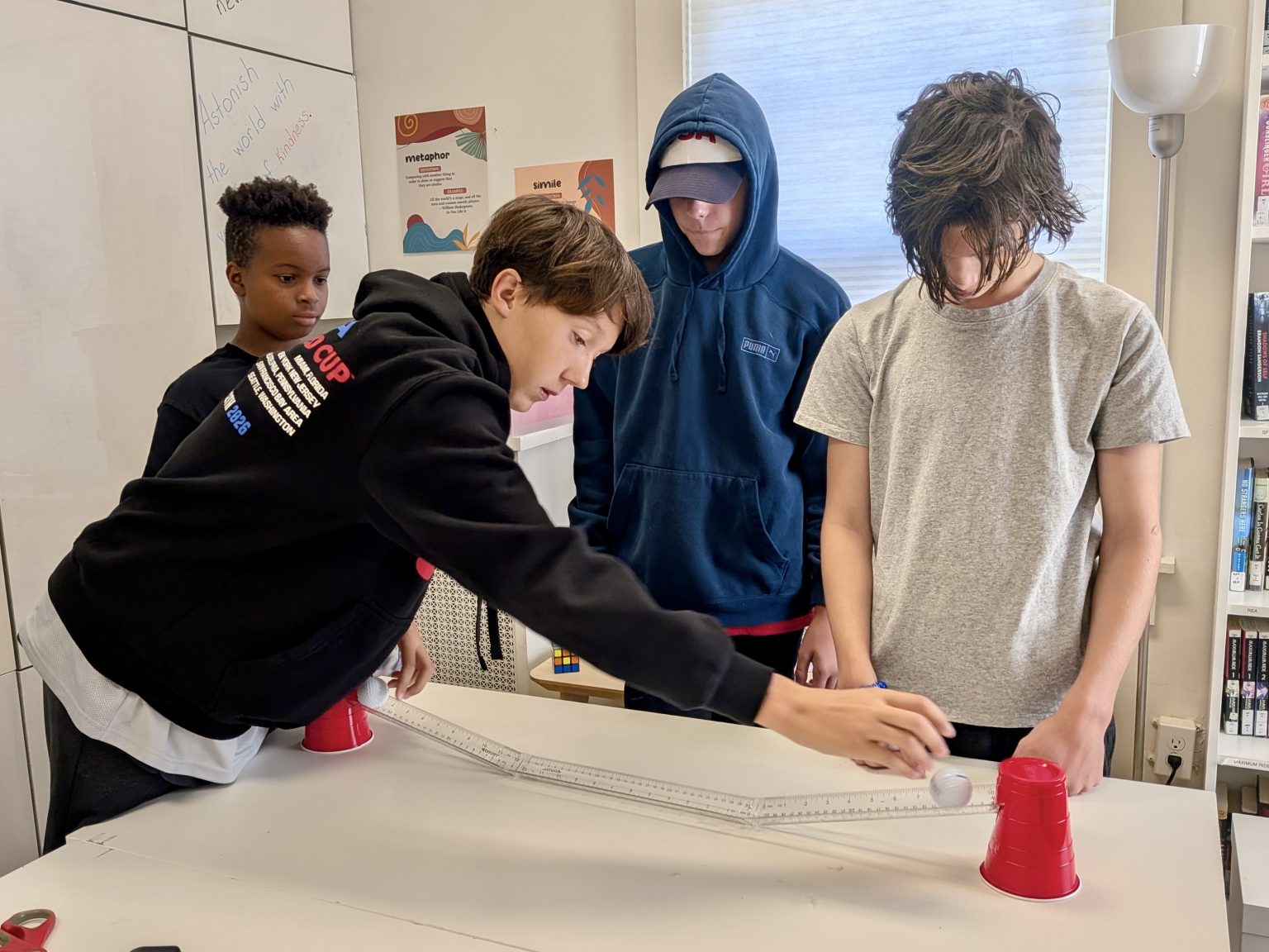 Middle School students at McGuffey Montessori