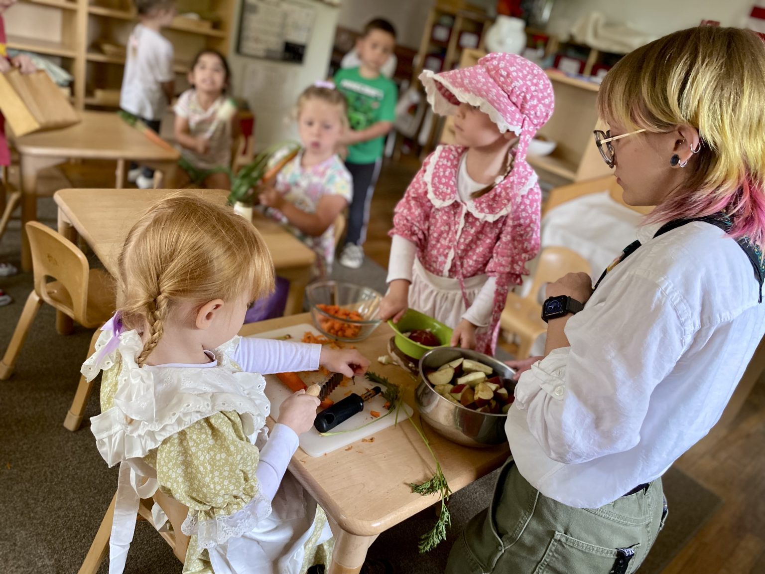 Young McGuffey students playing together
