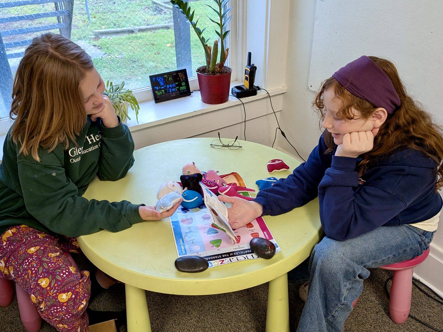 Two McGuffey students working together at a classroom table